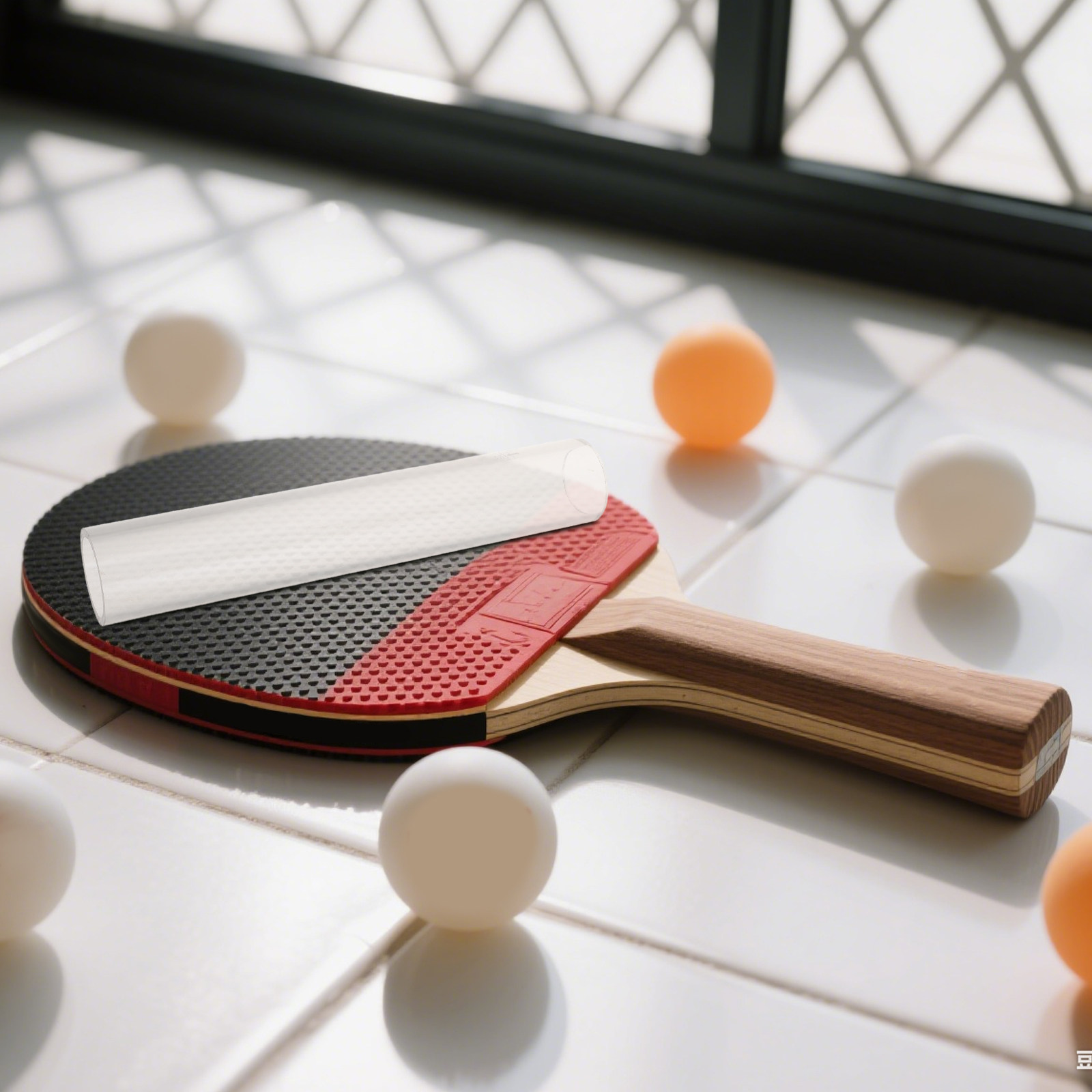 Table Tennis Tournament - 3-teiliger Tischtennisschläger-Rollstab, ergonomischer Handroller für die