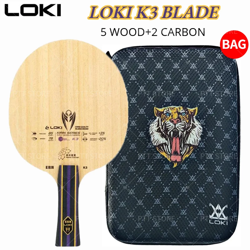 Table Tennis History - Original LOKI Kirin K3 Tischtennisschläger 5
