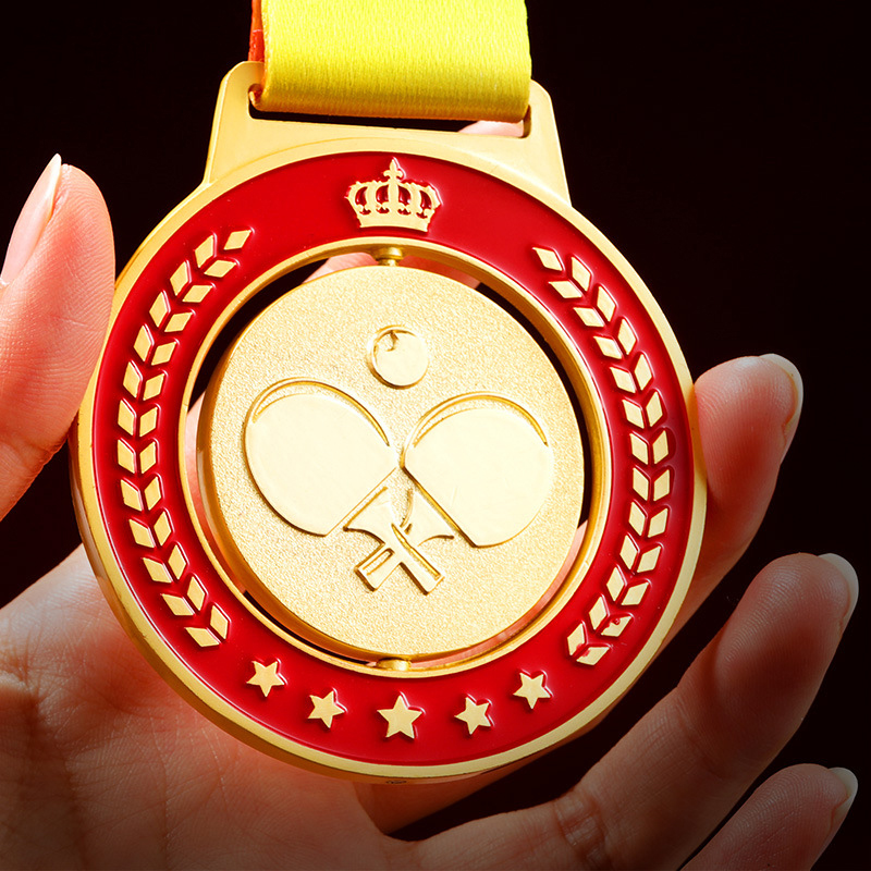 Table Tennis Tournament - Tischtennis-Medaillen aus Gold, Silber und Bronze