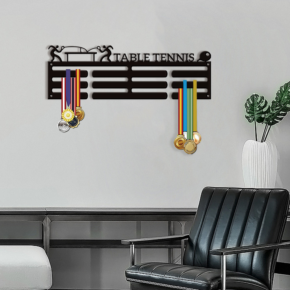 Table Tennis Athlete - 1 interessanter, personalisierbarer Artikel: Medaillenhalter für