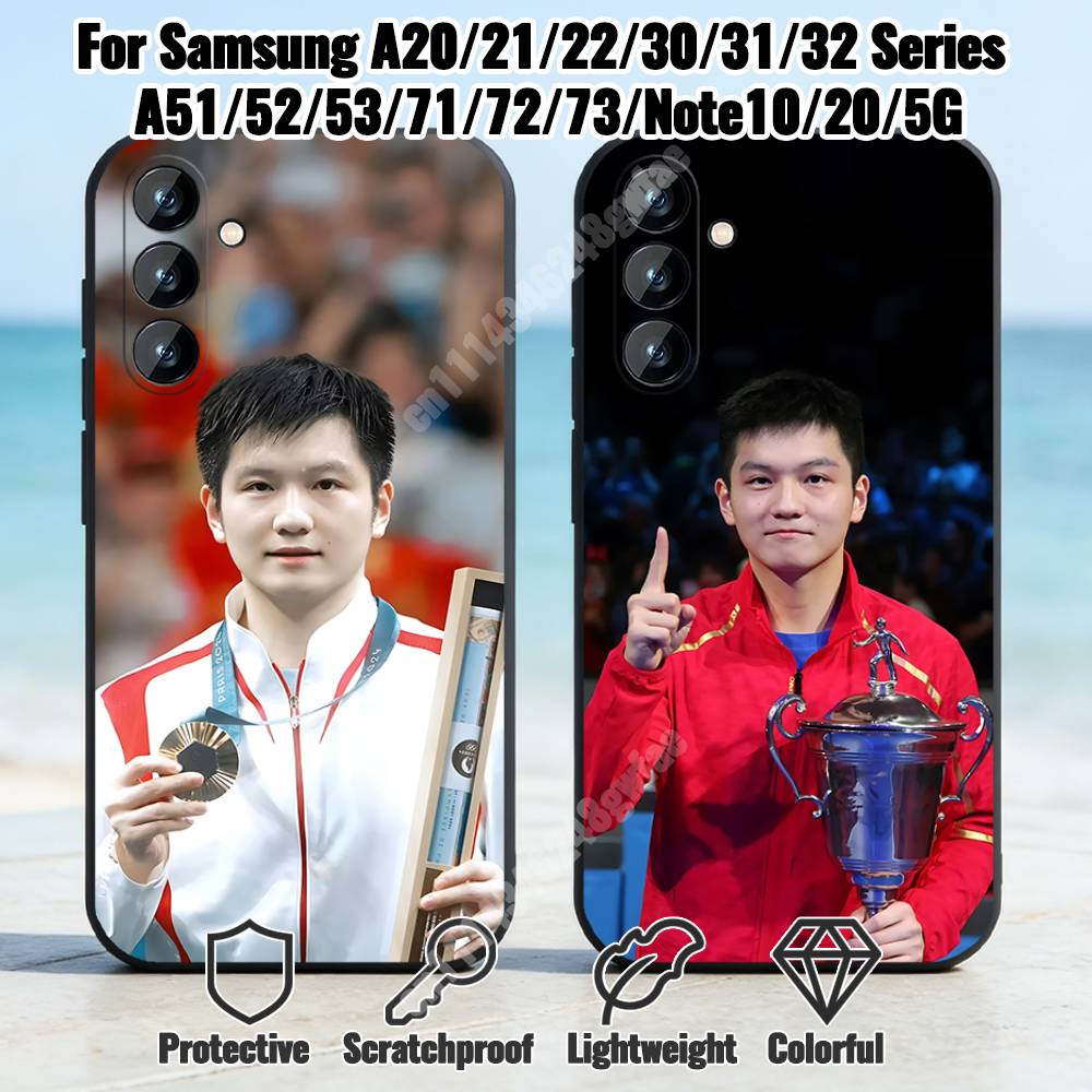 Table Tennis Quotes - F-Fan Z-Zhendong Tischtennis-Handyhülle für Samsung Galaxy