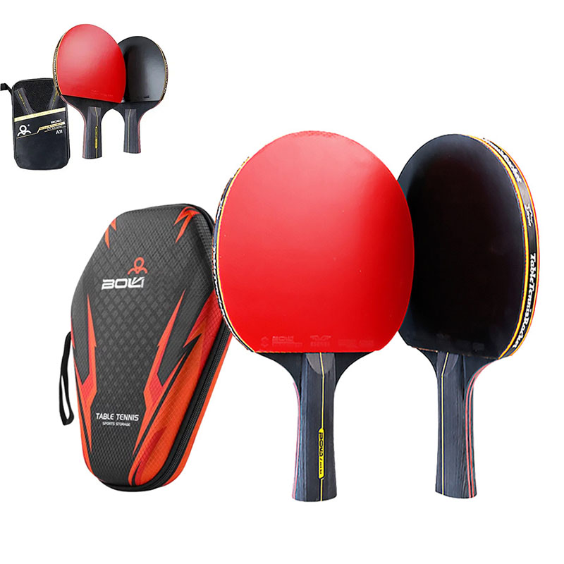 Table Tennis History - 6-Sterne Tischtennisschläger 2 Stück Reines Holz