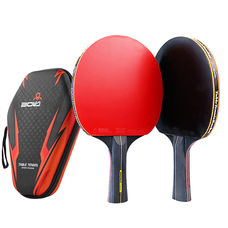 Table Tennis History - 6-Sterne-Tischtennisschläger, 2 Stück, professionelles Ping-Pong-Schläger-Set, Pickel-in