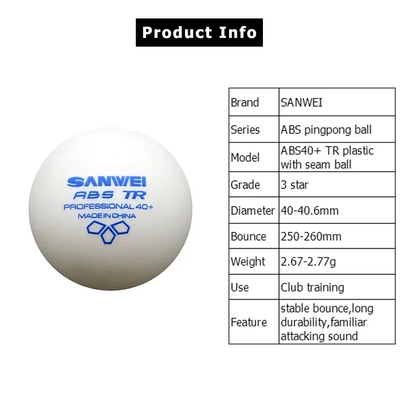 SANWEI-ABS TR 3-Sterne-Tischte – Table Tennis How To Play Bewertung und Preis