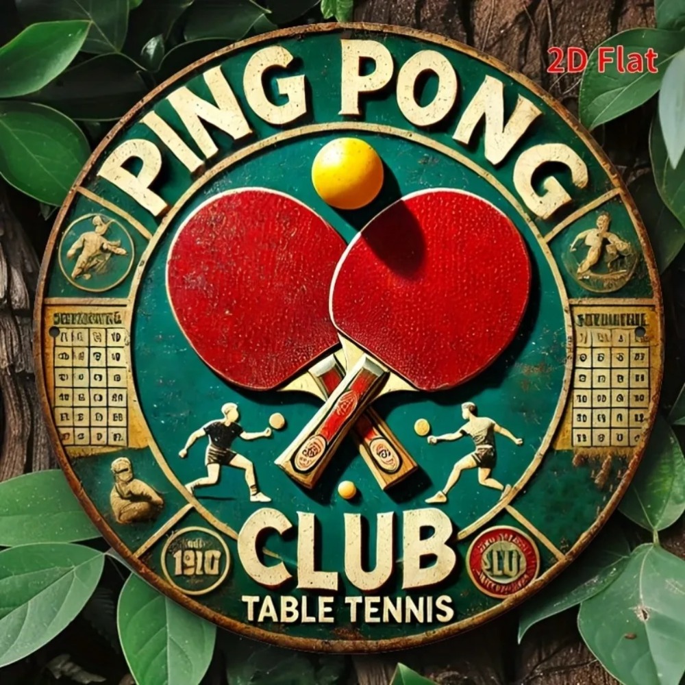 2D Flaches Vintage Tischtennis – Table Tennis History Bewertung und Preis