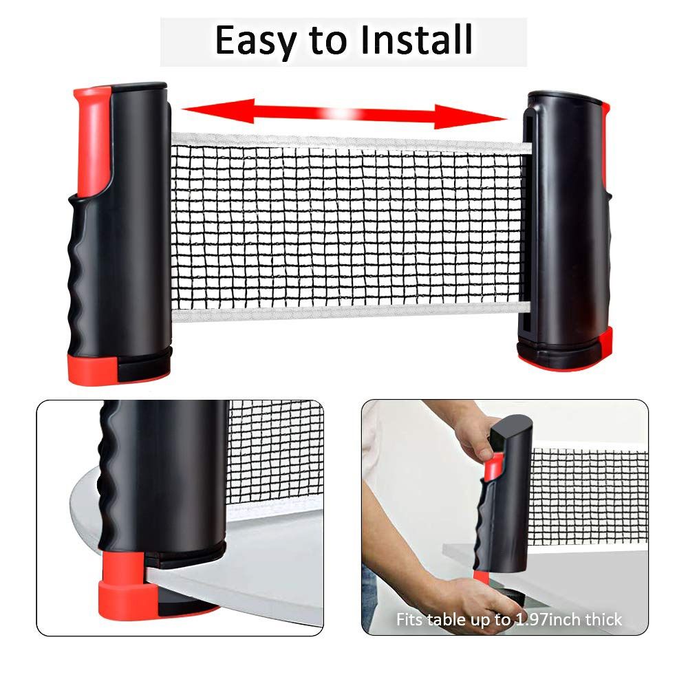 Einziehbares Tischtennisnetz-S – Table Tennis Barrier Bewertung und Preis