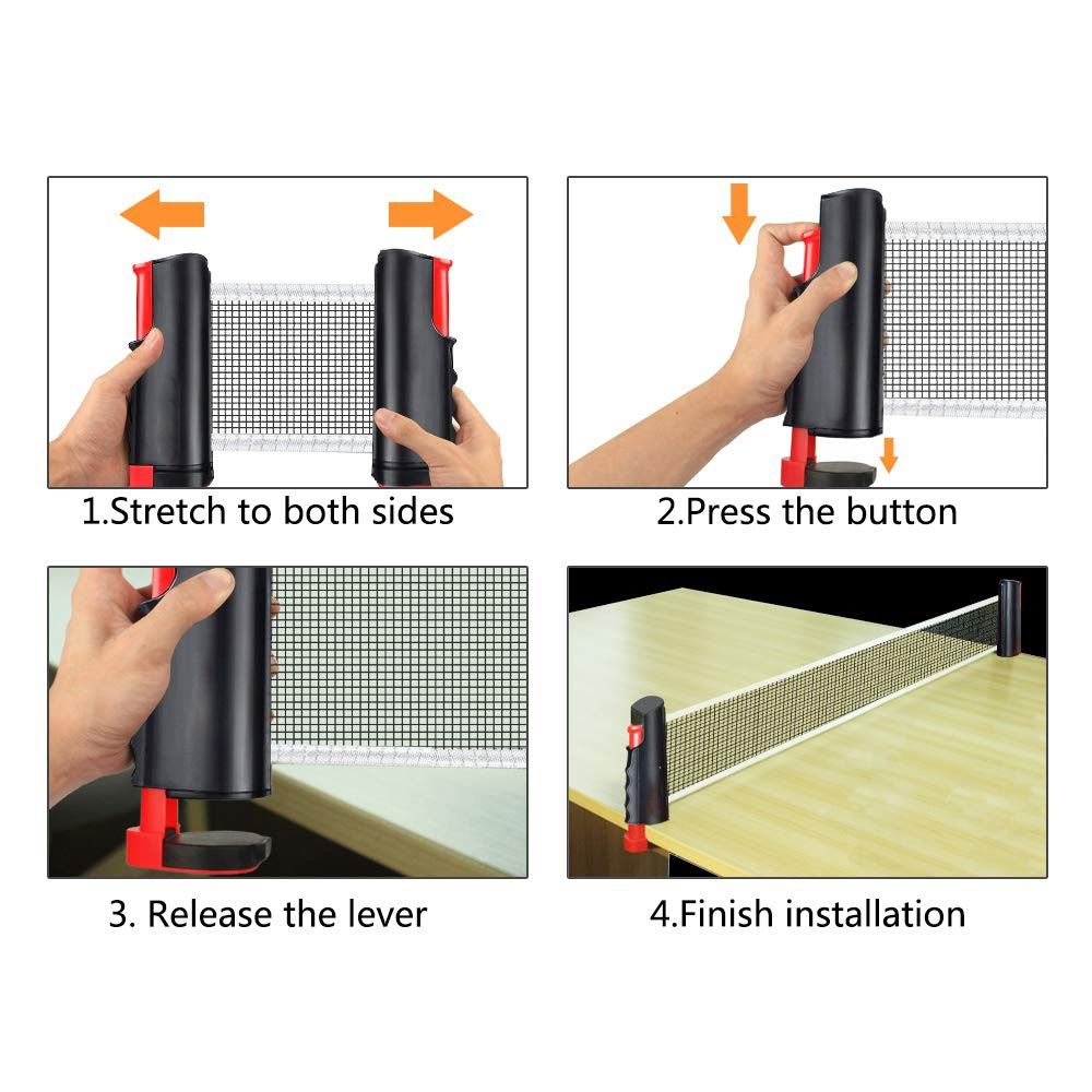 Einziehbares Tischtennisnetz-S – Table Tennis Barrier Bewertung und Preis