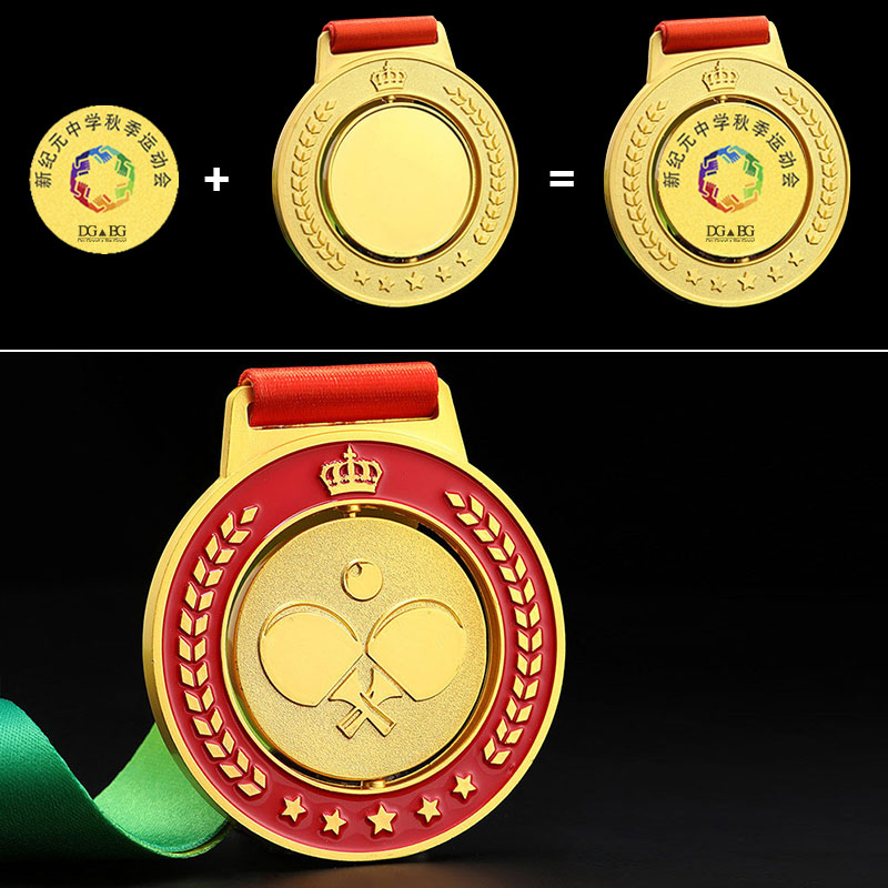 Tischtennis-Medaillen aus Gold – Table Tennis Tournament Bewertung und Preis