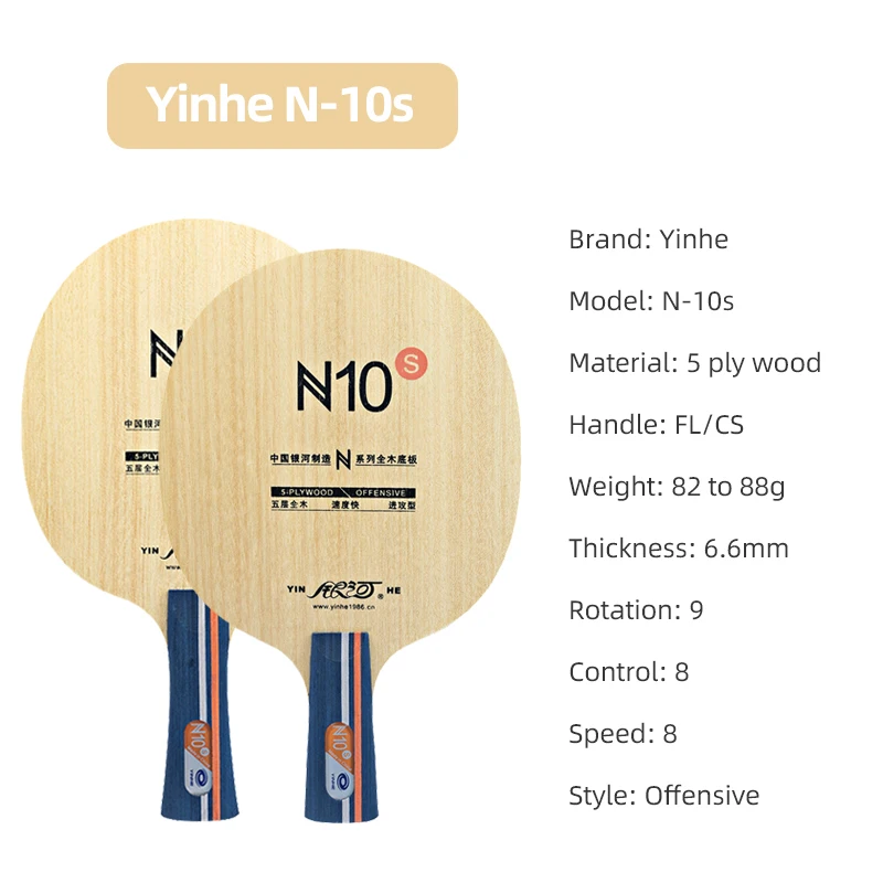 YINHE N10s Tischtennisschläger – Table Tennis Training Bewertung und Preis